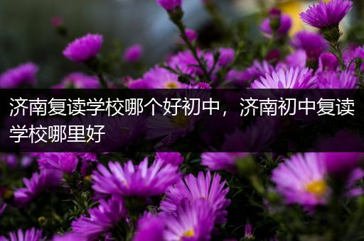 济南复读学校哪个好初中，济南初中复读学校哪里好