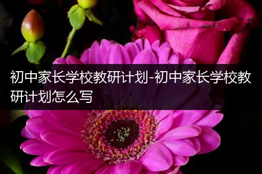 初中家长学校教研计划-初中家长学校教研计划怎么写