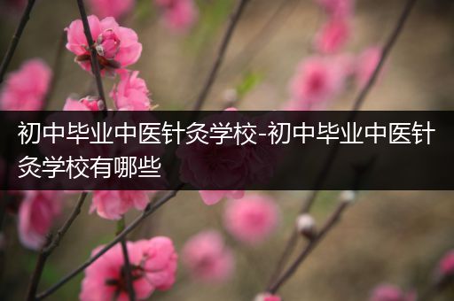 初中毕业中医针灸学校-初中毕业中医针灸学校有哪些