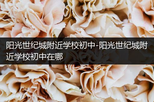 阳光世纪城附近学校初中-阳光世纪城附近学校初中在哪