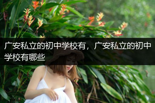 广安私立的初中学校有，广安私立的初中学校有哪些