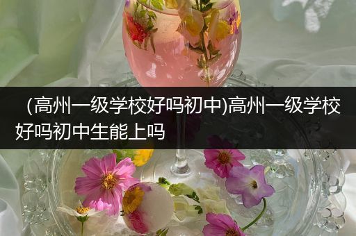 （高州一级学校好吗初中)高州一级学校好吗初中生能上吗