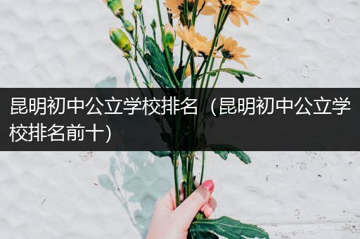 昆明初中公立学校排名（昆明初中公立学校排名前十）