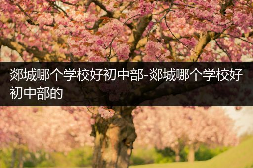 郯城哪个学校好初中部-郯城哪个学校好初中部的