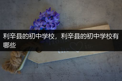 利辛县的初中学校，利辛县的初中学校有哪些