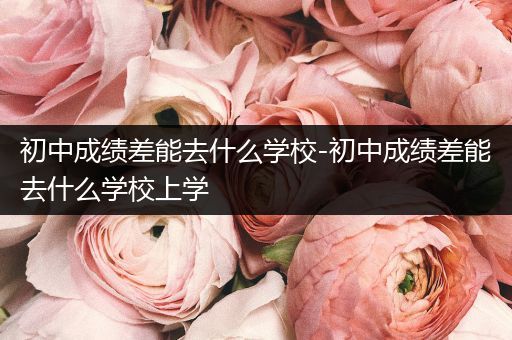 初中成绩差能去什么学校-初中成绩差能去什么学校上学