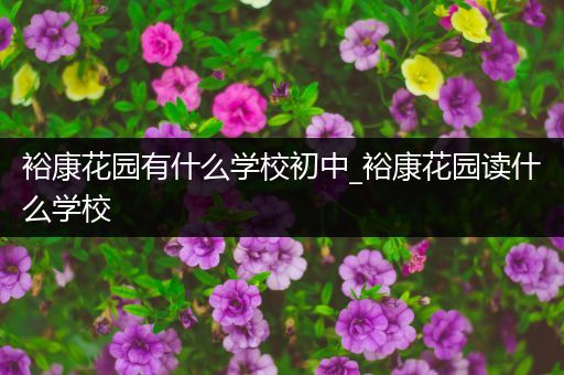 裕康花园有什么学校初中_裕康花园读什么学校