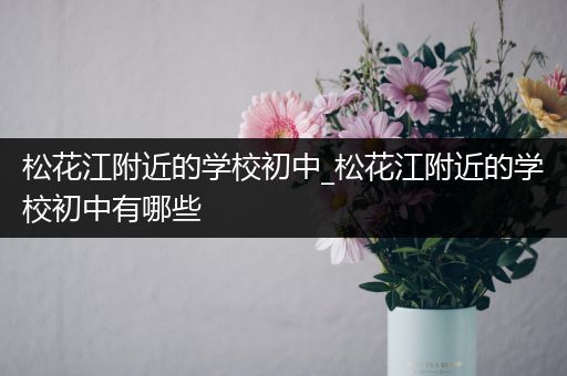 松花江附近的学校初中_松花江附近的学校初中有哪些