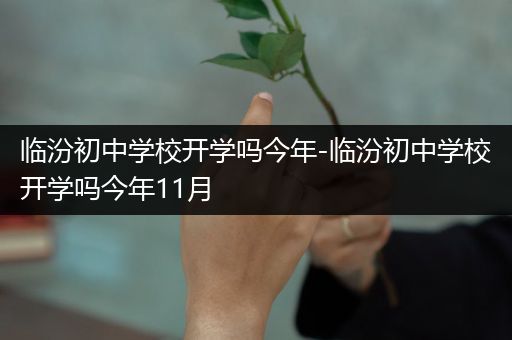 临汾初中学校开学吗今年-临汾初中学校开学吗今年11月