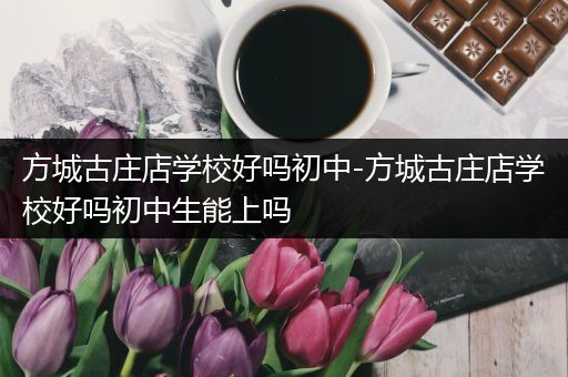 方城古庄店学校好吗初中-方城古庄店学校好吗初中生能上吗