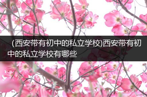 （西安带有初中的私立学校)西安带有初中的私立学校有哪些