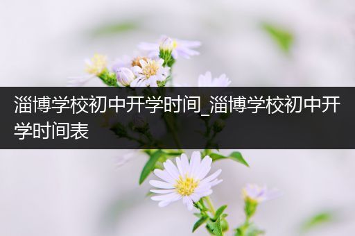 淄博学校初中开学时间_淄博学校初中开学时间表