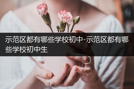 示范区都有哪些学校初中-示范区都有哪些学校初中生