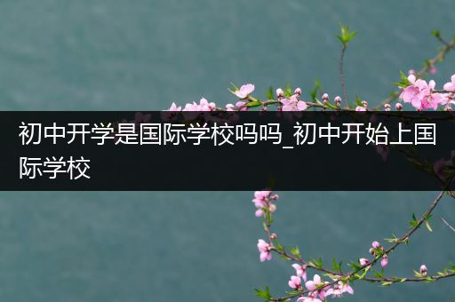 初中开学是国际学校吗吗_初中开始上国际学校