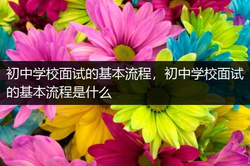 初中学校面试的基本流程，初中学校面试的基本流程是什么