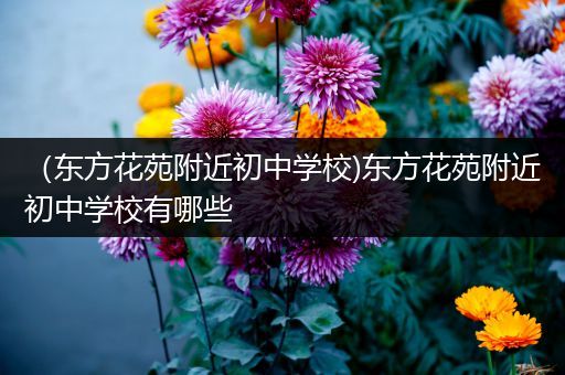 （东方花苑附近初中学校)东方花苑附近初中学校有哪些