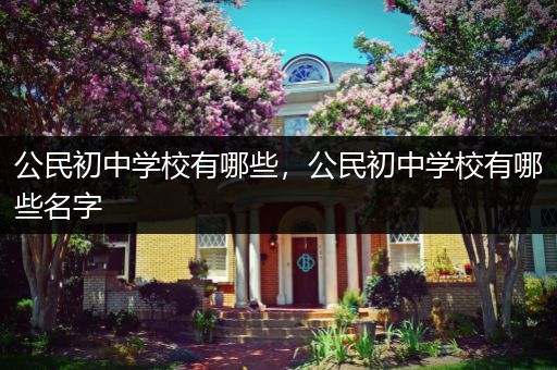 公民初中学校有哪些，公民初中学校有哪些名字