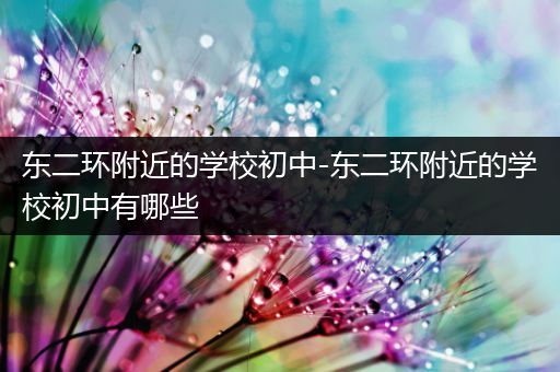 东二环附近的学校初中-东二环附近的学校初中有哪些