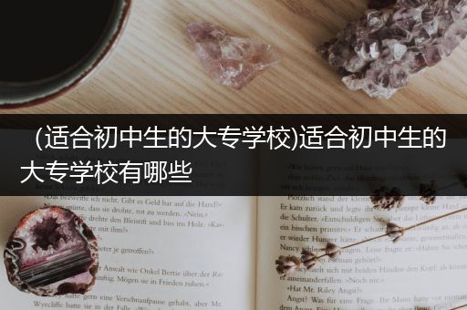 （适合初中生的大专学校)适合初中生的大专学校有哪些