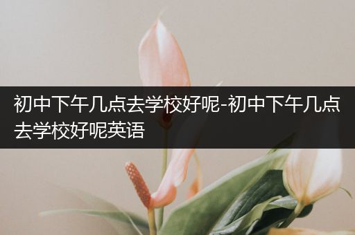 初中下午几点去学校好呢-初中下午几点去学校好呢英语