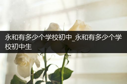 永和有多少个学校初中_永和有多少个学校初中生