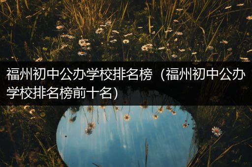 福州初中公办学校排名榜（福州初中公办学校排名榜前十名）