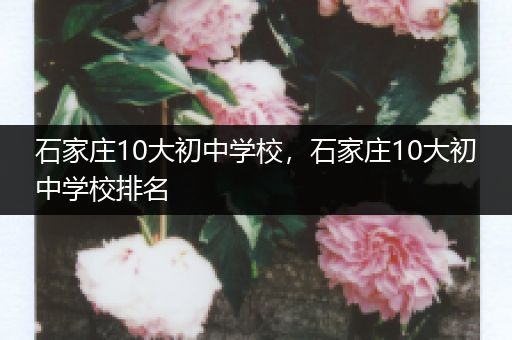 石家庄10大初中学校，石家庄10大初中学校排名