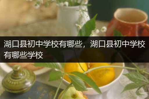 湖口县初中学校有哪些，湖口县初中学校有哪些学校