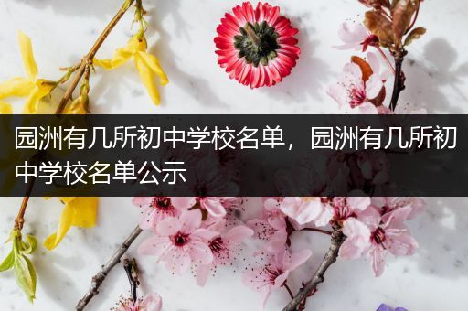 园洲有几所初中学校名单，园洲有几所初中学校名单公示