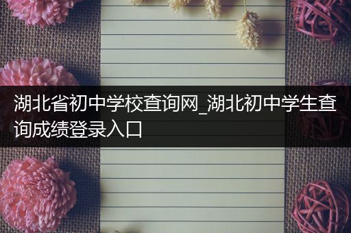 湖北省初中学校查询网_湖北初中学生查询成绩登录入口