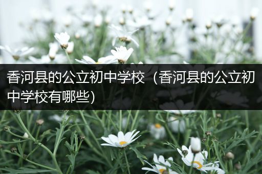 香河县的公立初中学校（香河县的公立初中学校有哪些）