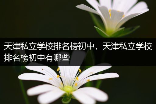 天津私立学校排名榜初中，天津私立学校排名榜初中有哪些