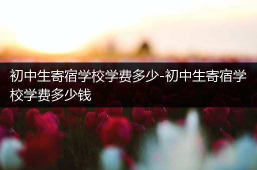 初中生寄宿学校学费多少-初中生寄宿学校学费多少钱