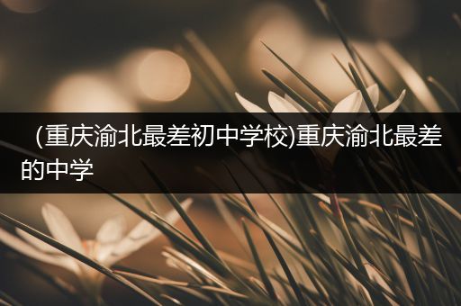 （重庆渝北最差初中学校)重庆渝北最差的中学