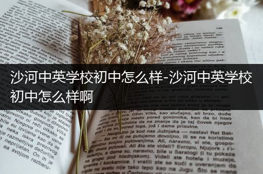 沙河中英学校初中怎么样-沙河中英学校初中怎么样啊