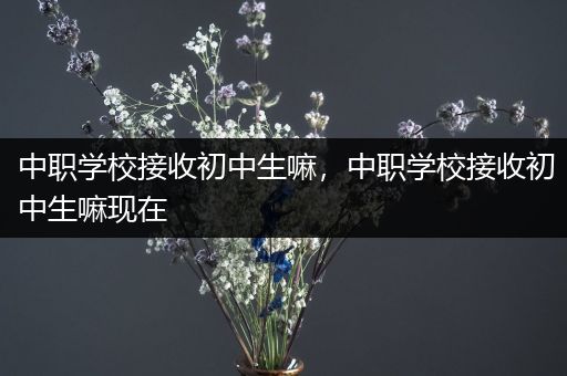 中职学校接收初中生嘛，中职学校接收初中生嘛现在