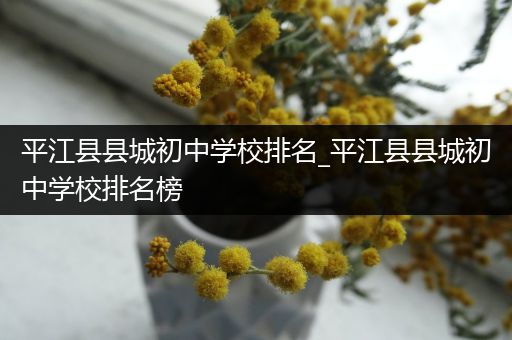 平江县县城初中学校排名_平江县县城初中学校排名榜