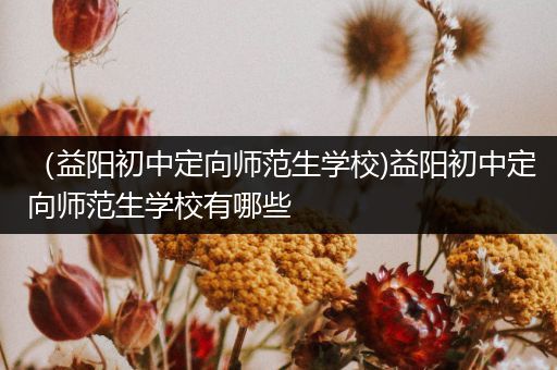 （益阳初中定向师范生学校)益阳初中定向师范生学校有哪些