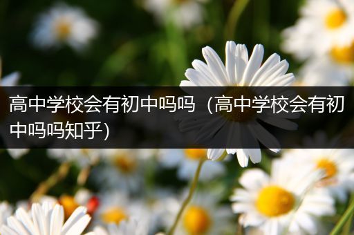 高中学校会有初中吗吗（高中学校会有初中吗吗知乎）