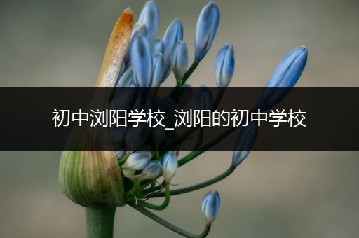 初中浏阳学校_浏阳的初中学校