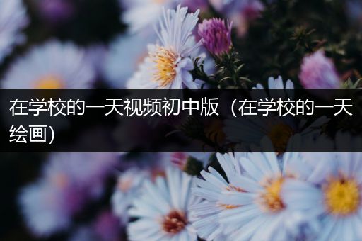 在学校的一天视频初中版（在学校的一天绘画）