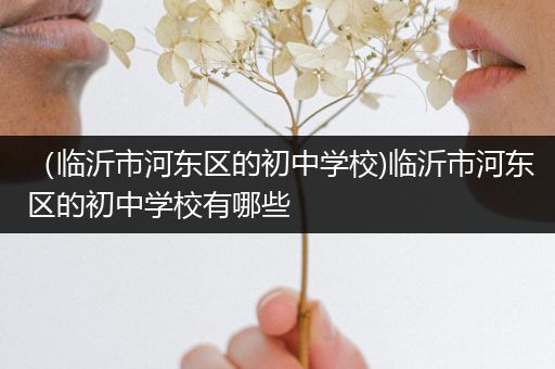（临沂市河东区的初中学校)临沂市河东区的初中学校有哪些