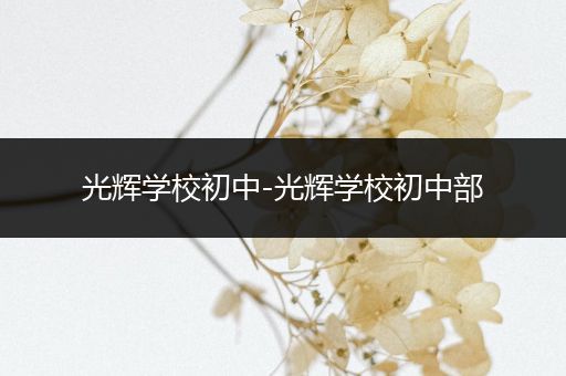 光辉学校初中-光辉学校初中部