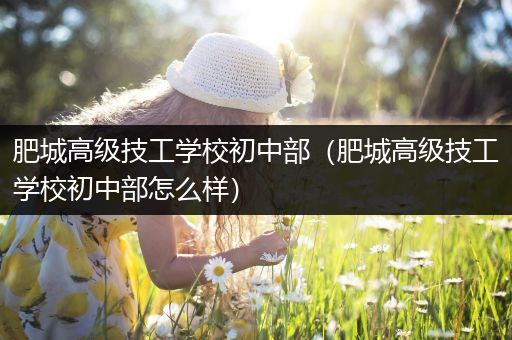 肥城高级技工学校初中部（肥城高级技工学校初中部怎么样）