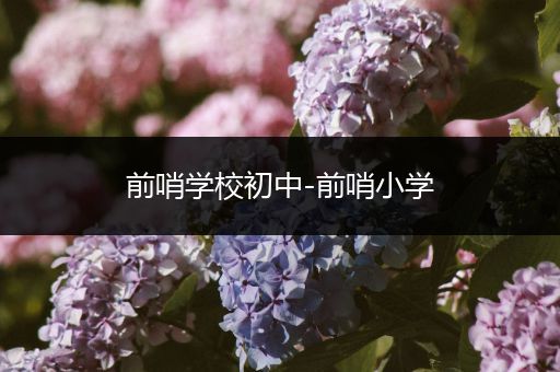 前哨学校初中-前哨小学