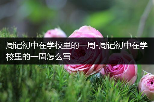 周记初中在学校里的一周-周记初中在学校里的一周怎么写